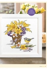 Daffodil Delight - Spring has Sprung by Claire Comerford from The World of Cross Stitching TWOCS 240 XSD