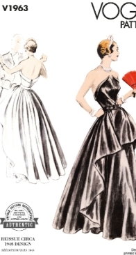Vogue Patterns - V1963 - Vintage 1940s - Size 4-22
