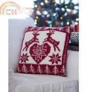Yarnspirations-Nordic Holiday Pillow by Bernat Design Studio-Free