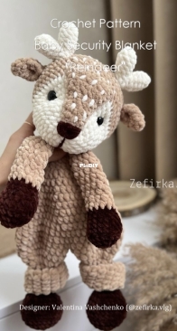 Patterns Fly - zefirka.vlg - Valentina Vashchenko - Reindeer Baby Security Blanket