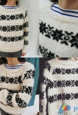 Bérangère Pullover by Gaëlle Mazéas-English,French-Free