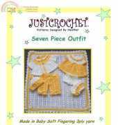 Just Crochet - Heather Davidson  - JC63P-Seven Piece Outfit