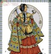 Indian Maiden by Joan Elliott from Native American Cross Stitch XSD