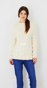 A Line Cable Sweater by Debbie Bliss