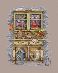Ameli Stitch - Cosiness Of A winter Cottage by  Anna Smith Kuznetsova