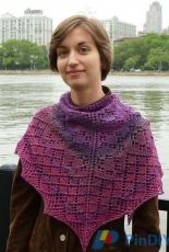 Semi-Precious Shawl by Joyce Fassbender/Knitty, Deep Fall 2011-Free