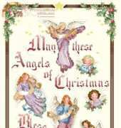 The Vermillion Stitchery 222 Christmas Angels Bell Pull XSD