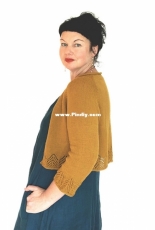 Ochre Cardigan by Ambah oBrien