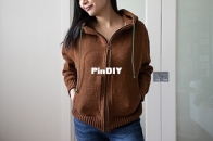 Salt Hoodie - Vert Knit