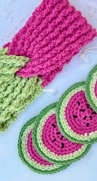 Own Style DIY - Silvia Conejo - Watermelon Make-up Remover Pads and Headband - Discos desmaquillantes y Diadema Sandía - Spanish