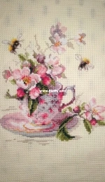Magic needle - Cup and apple blossom
