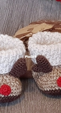 AramisvonK - Stefanie Nadja/Stefanie Neudeck - Baby Booties Reindeer (0 - 6 months)
