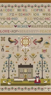 Wombat Stitching - Sampler Old House