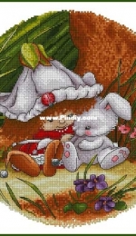 Victoria Plum with Bunny by Alena Koshkina XSD