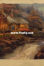 TWILIGHT COTTAGE. Thomas Kinkade.