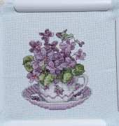 The Vermillion Stitchery - 2011 Teacup Posies - February - Free