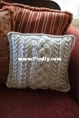 Rebeccas Stylings - Noelle Stiles  Irish Lullaby Cable Pillow