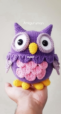 Amigurumi Today - Tramas de Romero - AmiguruMan - Diogo Romero - Cute Owl - Free