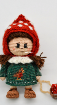 Crochet Cute Animals - Zabava Toy Designs - Nadia Baibe - Mushroom Doll