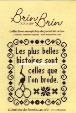 Brin par Brin -  Citation de brodeuse 2
