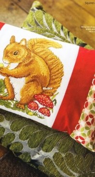 Forest Friend - Squirrel Cushion by Amanda Gregory from Cross Stitch Gold 107