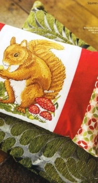 Forest Friend - Squirrel Cushion by Amanda Gregory from Cross Stitch Gold 107