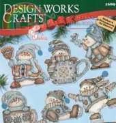 Design Works 1689 Cocoa Snowmen Ornament Set by Joan Elliott XSD