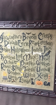 cottage garden samplings halloween sampler