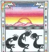 Pitter Patterns - Kokopelli Border Sampler