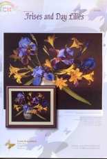 I Love CrossStitch ILCS EW-008 - Irises and Day Lilies