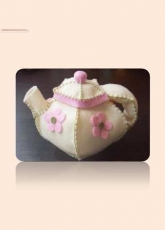 Miudezas de Feltro-Felting Teapot/Portuguese