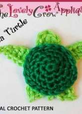 The Lovely Crow - Elizabeth Alan - Applique Sea Turtle