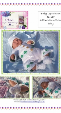 F56 Baby Leprechaun Suit  by Claire Topping - Claires Baby & Doll Handknit Designs - Free