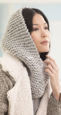 Lion Brand Yarns L60318 Mitford Hood - Free