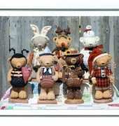 Happy Heart Patterns-HHF349-Happy Holiday Teddy Bears