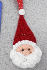 Crochet Santa Ornament