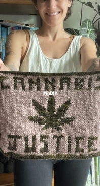 Cannabis Justice Banner Wall Hanging by Annie Lupton-Free