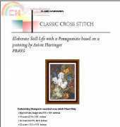 Classic Cross Stitch CCS FR493 - Elaborate Still Life