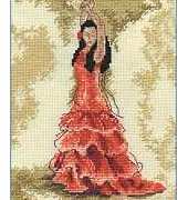 DMC Deco BK145 Flamenco Dancer in Red
