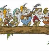 Seven Dwarfs from  Designer Stitches DS32 Disney Classic Favourites Volume One