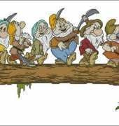Seven Dwarfs from  Designer Stitches DS32 Disney Classic Favourites Volume One