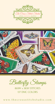 The Cross Stitch Studio - Butterfly Stamps