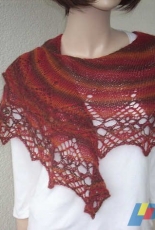 Tanz von warmen Licht / Dance of warm Light Shawl by Ulrike Beringer-English,German-Free
