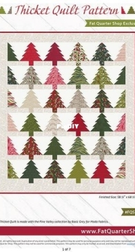 Fat Quarter Shop Exclusive - Thicket Quilt Pattern -  Free