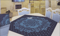 Coricamo 10623 - Tablecloth with Rosette XSD