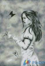 HAED HAEZIN 206 She With Butterflies by Zindy S.D. Nielsen