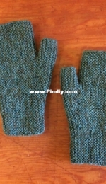 Garter Stitch Fingerless Mitts by Susan Mills Knits-Free