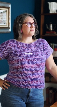 Fuzzy Feathery Top by Lesley Anne Robinson