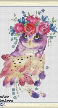 Flower Owl by Nadezhda Gavrilenkova XSD