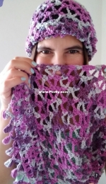 LG Crochet - Leticia Garcia -  Shawl Joy - Chal alegria - Spanish